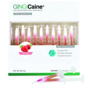 Dental conduit - hygiene - GINGICaine Oral Anesthetic Gel in Syringe