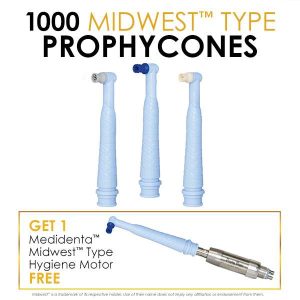medidenta - hygiene - ProphyCone Deal and FREE Midwest Handpiece Motor