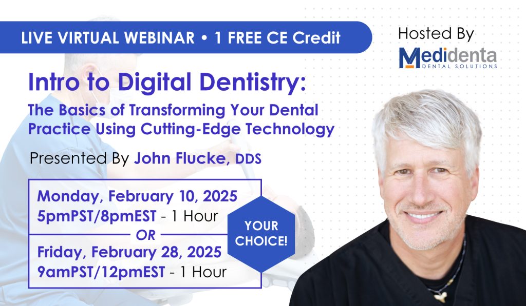 Medidenta - Education - Intro to Digital Dentistry: The Basics of Transforming Your Dental Practice Using Cutting-Edge Technology Banner