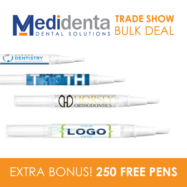 Medidenta - Whitening - 250 Mini Customized Dental Whitening Pens - TS