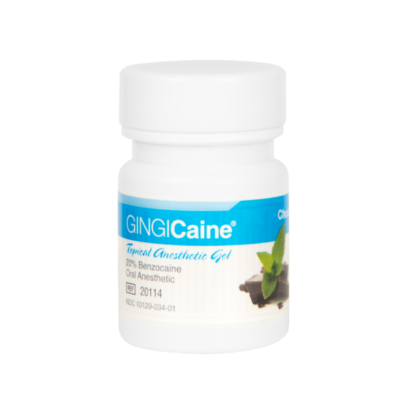 Medidenta - Products - GINGIcaine Topical Anesthetic Gel 20% Benzocaine - Chocolate Mint