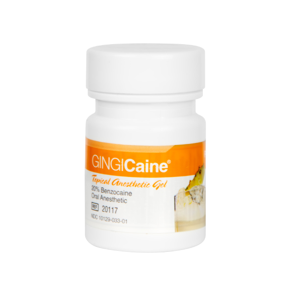 Medidenta - Products - GINGIcaine Topical Anesthetic Gel 20% Benzocaine - Piña Colada