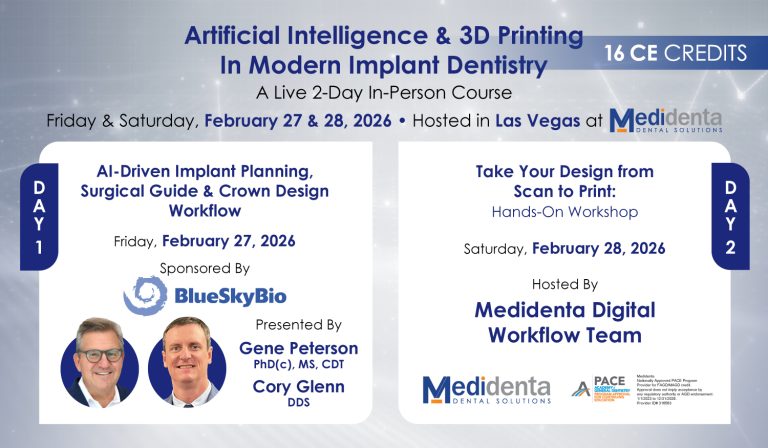Medidenta - Education - Live Course - Artificial Intelligence & 3D Printing In Modern Implant Dentistry 03