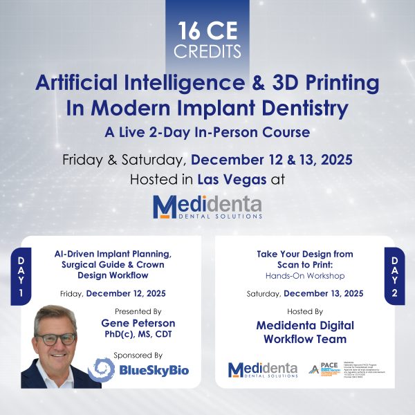 Medidenta - Event Tickets - Artificial Intelligence & 3D Printing In Modern Implant Dentistry