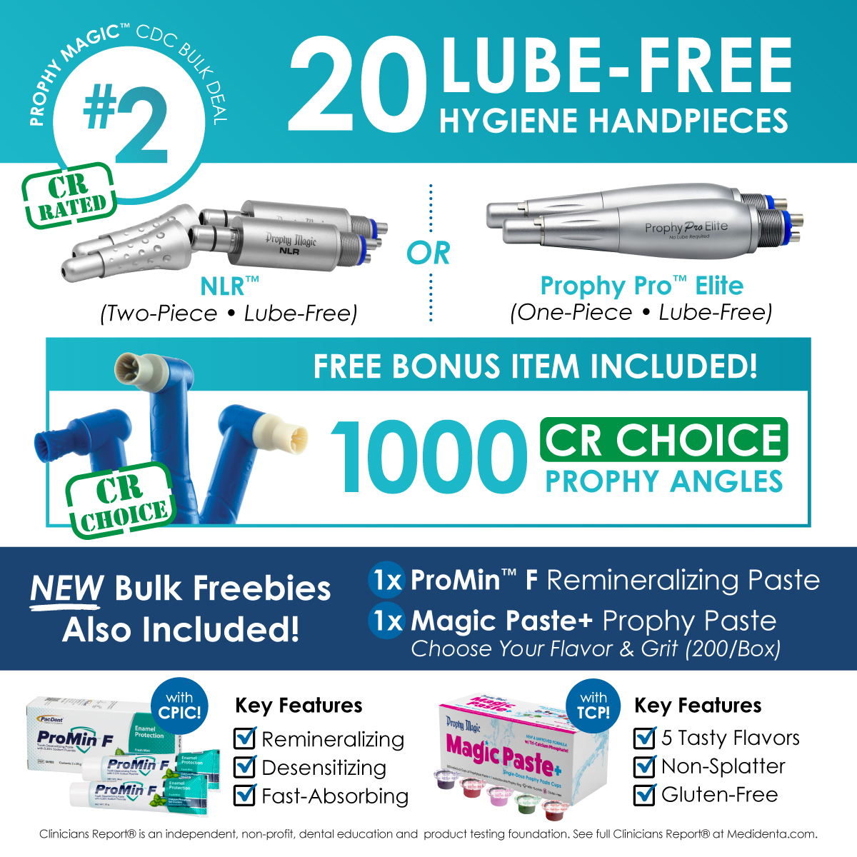 Medidenta - Prophy Magic - CDC Bulk Handpiece Deal #2