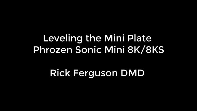 Medidenta - Videos - 3D Printing - How-Tos - Ferguson Accessories - Leveling the Mini Plate on the Phrozen Sonic Mini 8K/8KS