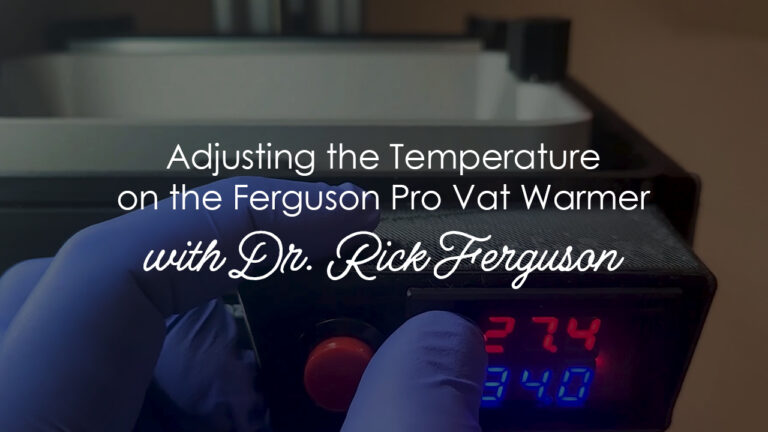 Medidenta - Videos - 3D Printing - How-Tos - Ferguson Accessories - Adjusting the Temperature on the Ferguson Pro Vat Warmer - 01