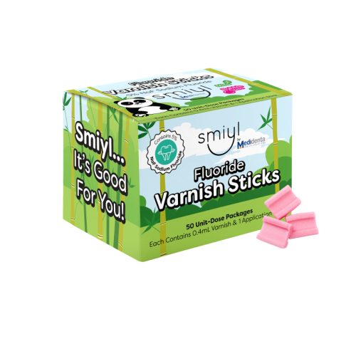 Smiyl Fluoride Varnish Sticks - Bubble Gum Flavor | Medidenta