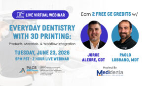 Medidenta - Education - Webinar - Jorge Alegre - Paolo Lubrano - 3D Printing - June 23, 2026 - 01