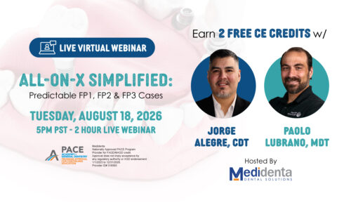 Medidenta - Education - Webinar - Jorge Alegre - Paolo Lubrano - 3D Printing - August 18, 2026 – 01