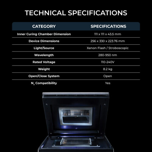 Rodin 3D - 3D Printing - Curing & Wash - Chroma Flash - Unit Only - 07