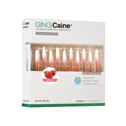 Gingi-Pak - Hygiene - GINGICaine - 20% Benzocaine Oral Anesthetic - Syringe - Strawberry - 02