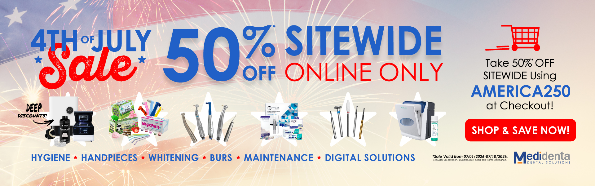 Medidenta - Front Page Banner - AMERICA250 - Desktop - 02