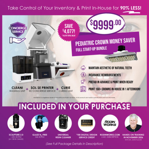 Medidenta - 3D Printing - Bundles - Ackuretta SOL SE Pediatric Crown Money Saver - Full Start-Up Bundle - 04