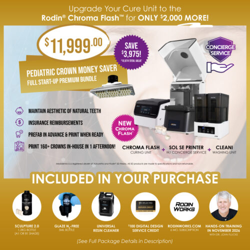Medidenta - 3D Printing - Bundles - Ackuretta SOL SE Pediatric Crown Money Saver - Full Start-Up Premium Bundle - 01